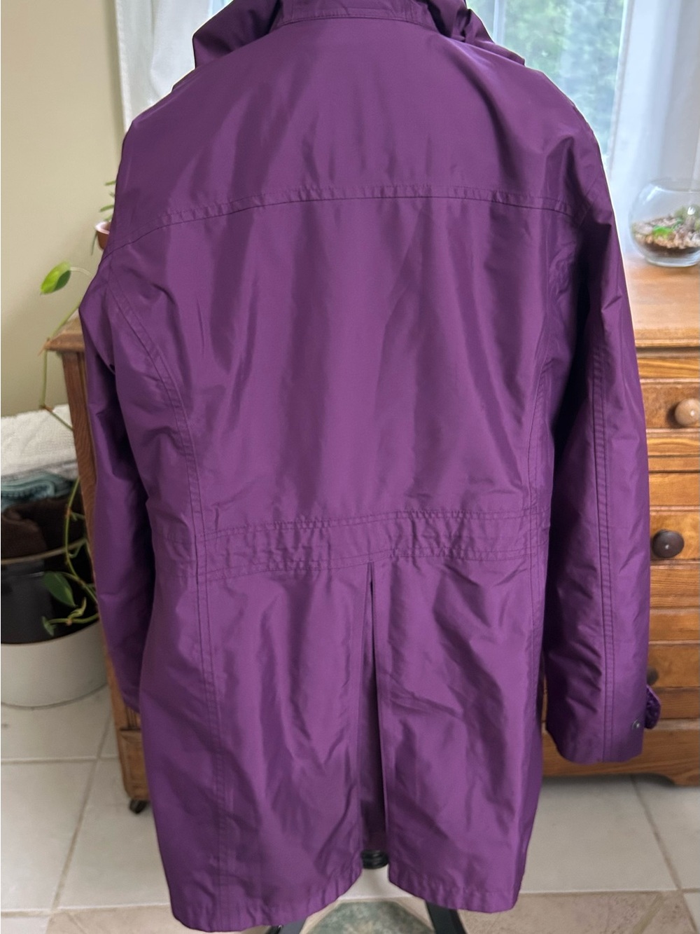 LL Bean Purple Women's Lightweight Rain Jacket size large - Picture 2 of 13